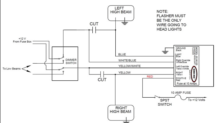 Headlight Diagram Relay