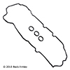 BeckArnley Engine Valve Cover Gasket Set - 036-1983