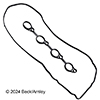 BeckArnley Engine Valve Cover Gasket Set - 036-2000