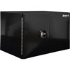 Buyers 18X18X36" Black Smooth Aluminum Underbody Truck Tool Box - Double Barn Door, 3-Point Compression Latch - 1705805