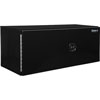 Buyers 24X24X60" Black Smooth Aluminum Underbody Truck Tool Box - Double Barn Door, 3-Point Compression Latch - 1705845