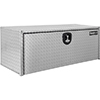 Buyers 18X18X48" Diamond Tread Aluminum Underbody Truck Box With 3-Pt. Latch - 1735110
