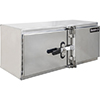 Buyers 18X24X72" Smooth Aluminum Underbody Truck Tool Box - Double Barn Door Cam Lock Hardware - 1762630