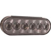 Buyers Light 6" Oval Back-Up 6 LED Clear - 5626357