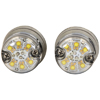 Buyers Products Amber LED Strobe Lights (snap-in) with 2 In-Line Flashers and 25' Cable 8891326