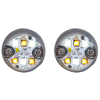 Buyers 25' Amber/Clear Push-On Hideaway Strobe Kit With In-Line Flashers With 6 LED - 8891327