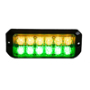 Buyers Amber/Green Dual Row 5" LED Strobe Light - 8891709