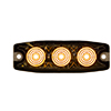 Buyers Light Strobe 3-1/2" 3 LED Amber 12-24 - 8892230