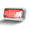 Code 3 3X7 perimeter Clear Lens and Red LEDs, with Bezel