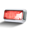 Code 3 3X7 Red/Amber Dual Color LED Perimeter Light with Bezel - 45BZRA