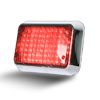 Code 3 4X6 Red LED Perimeter Light with Bezel - 65BZR