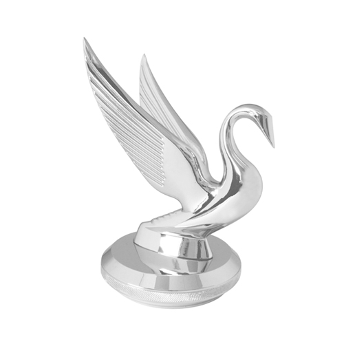 Grand General Bugler/Swan With Chrome Die Cast Base Hood Ornament