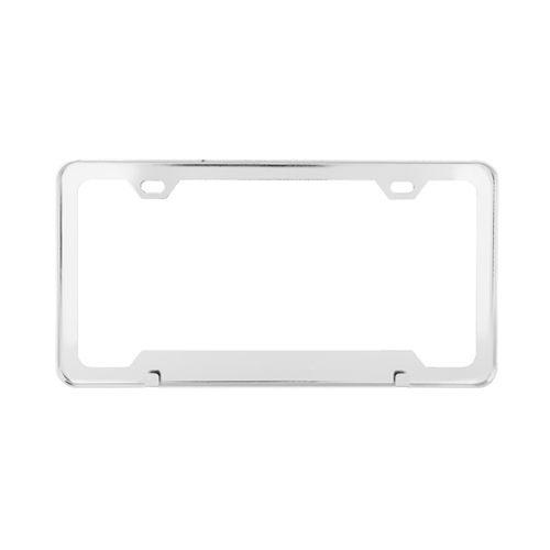Grand General Plain 2-Hole License Plate Frames With Center Raised