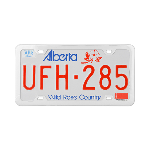 Grand General Plain 4-Hole License Plate Frames With Thin Bottom