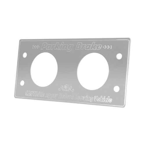 Grand General Stainless Steel Parking Brake Control Switch Plate