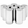 Grand General Cylinder Chrome Plastic Lug Nut Cover - 10392