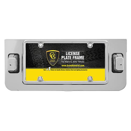 Grand General Chrome License Plate Holder Kit