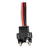Grand General 3 Prong Straight Pigtail Plug 3 Wires, Dual Function, 24 Inch - 80468