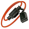 PICO ATM/Mini Fuse Holder With Dust Cap 16ga Orange Wire 10 AMP (No Fuse) - 0965C