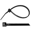 PICO 4" UV Black Nylon Tie Wrap 18lb Tensile Strength 7 pcs - 7074M
