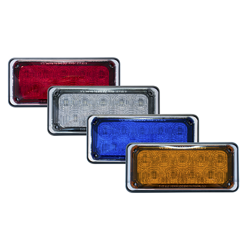 Tecniq 7"x3" LED Emergency Flasher