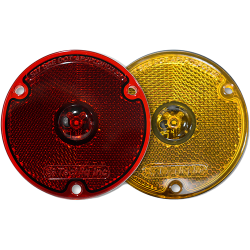 Tecniq 3" Round Side Marker with Reflector