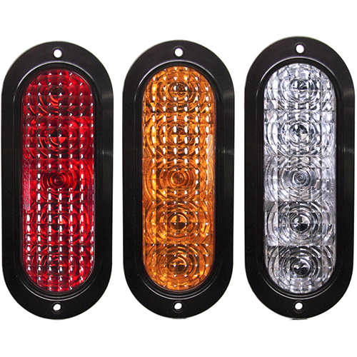 Tecniq 6" Oval Stop/Tail/Turn Flange Mount