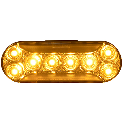 Tecniq 6" Oval-Diffused Strobe or DOT Lamp