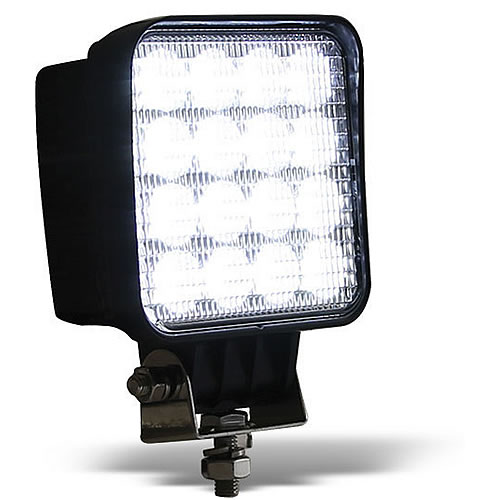 Buyers Products 16 LED, Clear, 4.33" Square Flood Light - 1492128