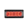Code 3 3X7 LED Prizm II Perimeter Light With Bezel, Clear Lens and Colored REF8, Blue - 378CBBZ-75
