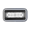 Code 3 3X7 LED Prizm II Perimeter Light with Bezel, Colored Lens and REF8, White - 378WBZ-75