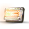 Code 3 4X6 Led Prizm II Perimeter Light with Clear Lens and Colored REF12, Amber 4612CA-75