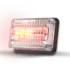 Code 3 4X6 Led Prizm II Perimeter Light with Clear Lens and Split Color REF12, Red/Blue 4612CRB-75