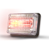 Code 3 4X6 Led Prizm II Perimeter Light with Clear Lens and Split Color REF12, Red/White 4612CRW-75