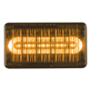 Code 3 4X6 Led Prizm II Perimeter Light with Colored Lens and REF8, Amber 468A-75