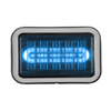 Code 3 4X6 Led Prizm II Perimeter Light with Bezel, Colored Lens and REF8, Blue 468BBZ-75