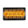 Code 3 4X6 LED Prizm II Perimeter Light with Clear Lens and Colored REF8, Amber - 468CA-75