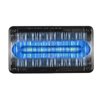 Code 3 4X6 LED Prizm II Perimeter Light with Clear Lens and Colored REF8, Blue - 468CB-75
