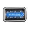 Code 3 4X6 LED Prizm II Perimeter Light with Bezel, Clear Lens and Colored REF8, Blue - 468CBBZ-75