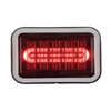 Code 3 4X6 LED Prizm II Perimeter Light with Bezel, Colored Lens and REF8, Red - 468RBZ-75
