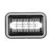 Code 3 4X6 LED Prizm II Perimeter Light with Bezel, Colored Lens and REF8, White - 468WBZ-75