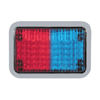 Code 3 4X6 Red/Blue Dual Color LED Perimeter Light with Bezel - 65BZRB