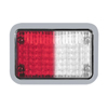 Code 3 4X6 Red/White Dual Color LED Perimeter Light with Bezel - 65BZRW