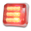 Code 3 7X9 Led Prizm II Perimeter Light with Bezel, Colored Lens and REF12, Red 7912RBZ-75