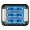 Code 37X9 Led Prizm II Multicolor Steady Burn Perimeter Light with Clear Lens and REF22, Blue/Amber - 7922CBA