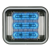 Code 37X9 Led Prizm II Multicolor Steady Burn Perimeter Light with Bezel, Clear Lens and REF22, Blue/Amber 7922CBABZ
