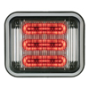 Code 37X9 Led Prizm II Perimeter Light with Bezel, Clear Lens and Colored REF8, Red 798CRBZ-75