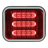 Code 37X9 Led Prizm II Perimeter Light with Bezel, Colored Lens and REF8, Red 798RBZ-75