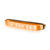 Code 3 Directional LED: Dual-Color, Narrow, Surface And Grille Mount, 69 Flash Patterns, 12-24VDC, Amber/Whte - CD5051AW