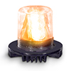 Code 3 Hide-A-Blast Series 9 LED, Concealed Warning Light, 15' cable - amber - HB915A